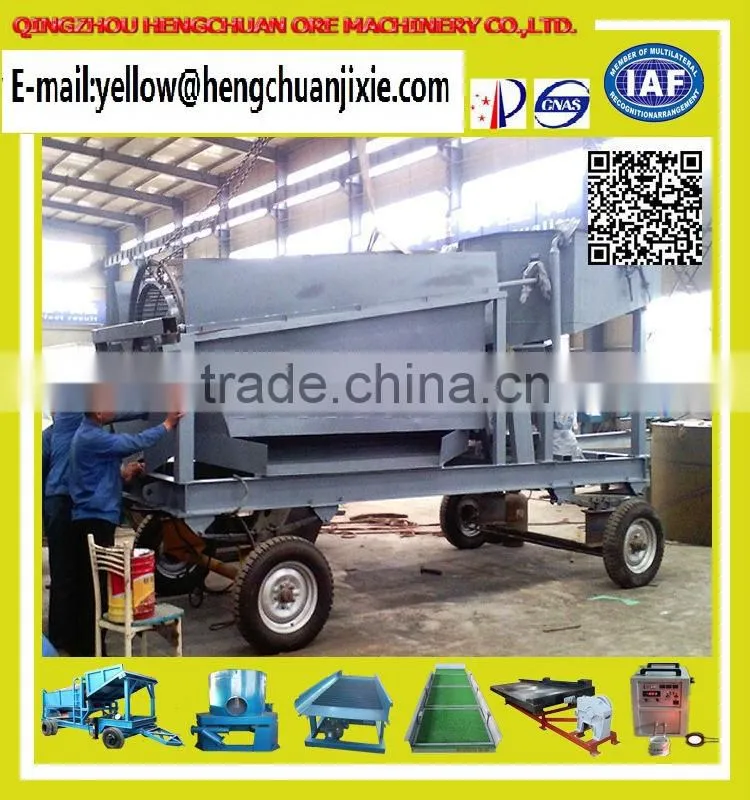Mobile Gold Mining Trommel Machine for Sale