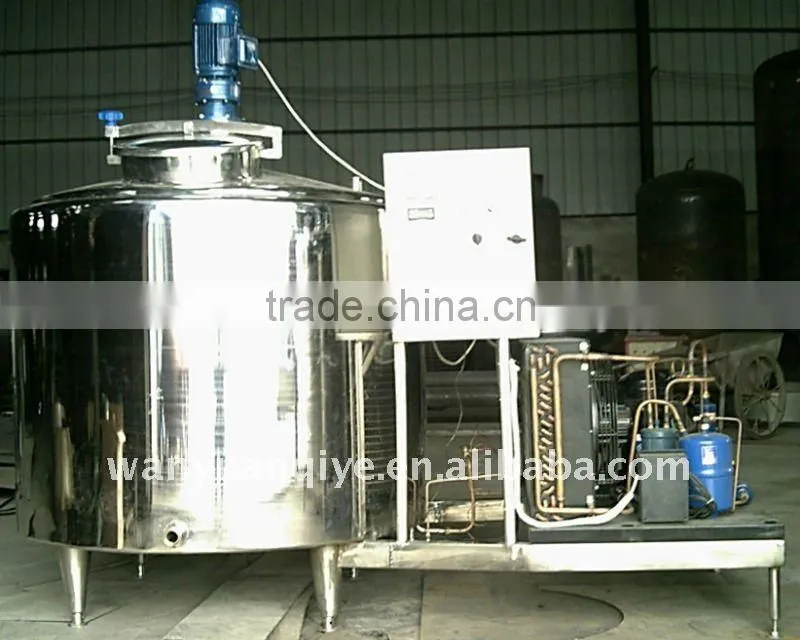dairy milk cooling tank with automatic CIP cleaning device