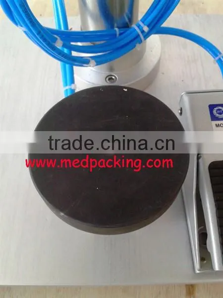Semi-automatic perfume bottle crimper, pneumatic capping machine