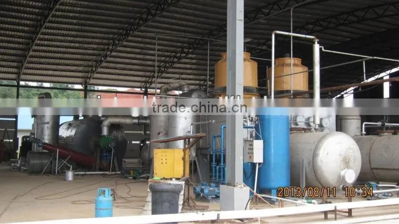 Waste engine oil,black oil, crude oil distillation plant