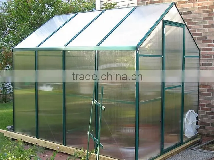 PC Sheet Covered Small Garden Greenhouse For Flowers Growing
