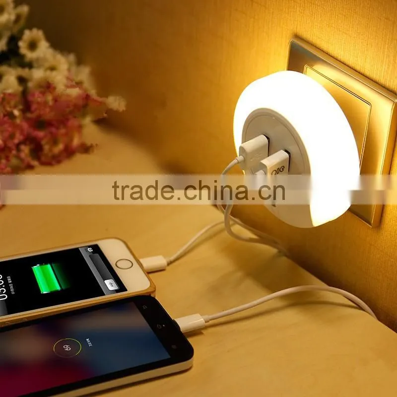 Soft Lighting Night Light Socket With USB Interface
