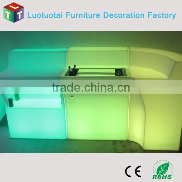 illuminated commercial furniture/led bar counter