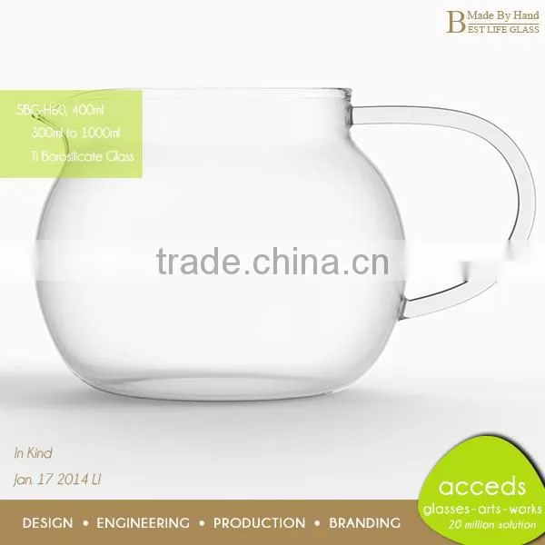 Excellent Strength Double Wall Glass Milk Mug