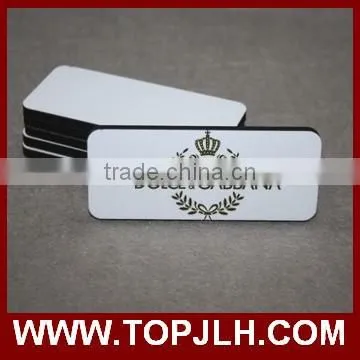 Topjlh 2017 Hot Sublimation Blank Printable MDF Magnetism Name Tag
