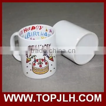 Personalized style heat transfer printed gift coffee cup
