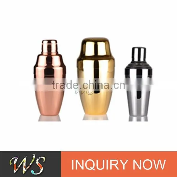 Wholesale 750ml Deluxe Copper Plated Stainless Steel Cocktail Shaker