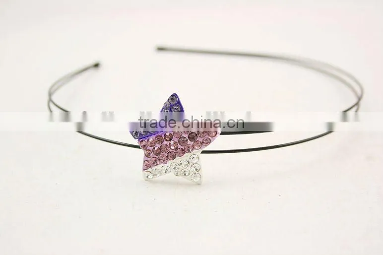 headbands with crystal star on sale kids hair decoration