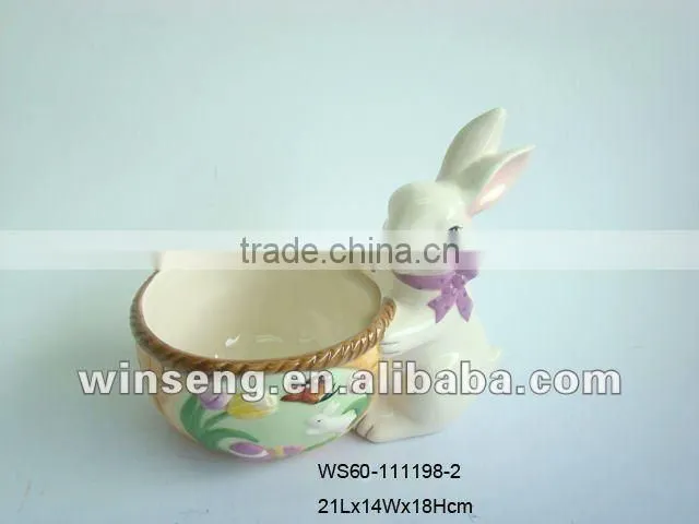 Hot style household items the Easter bunny ceramic ashtray