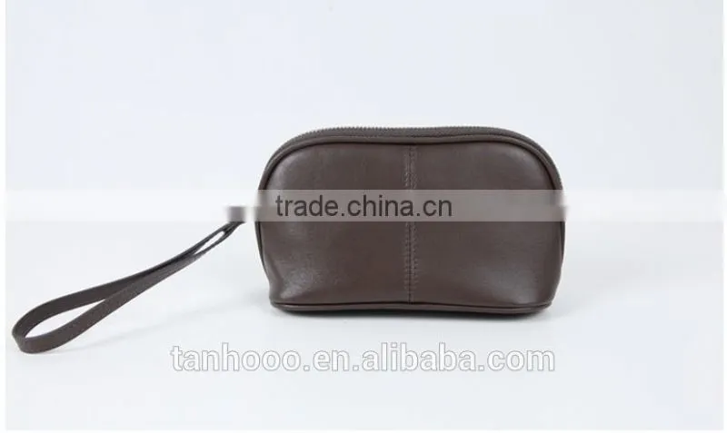 Fashion travel hanging professional wholesale PU leather makeup bag