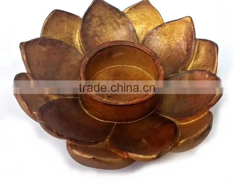 Buddha Lotus Incense Votive T-light Candle Holder Flower