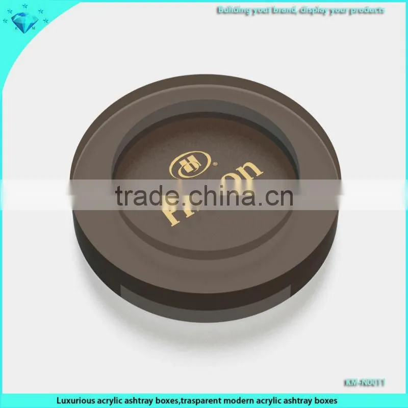 luxury brown acrylic ashtray trays for decoration and gifts