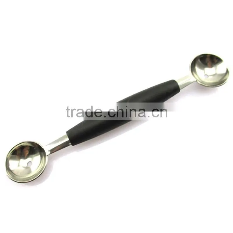 stainless steel double-headed fruit spoon to dig the ball platter tool