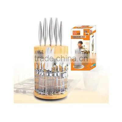 22pcs stainless steel kitchen cultery knife set