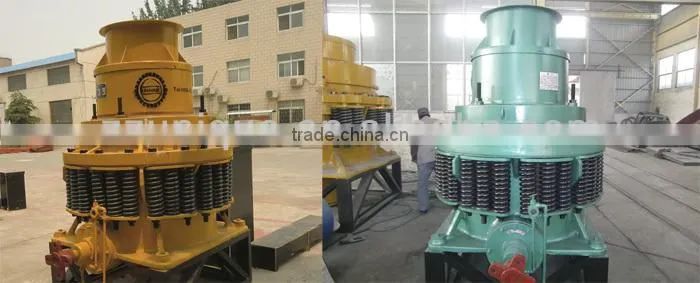pulley spring type conical crusher for secondary crushing stage