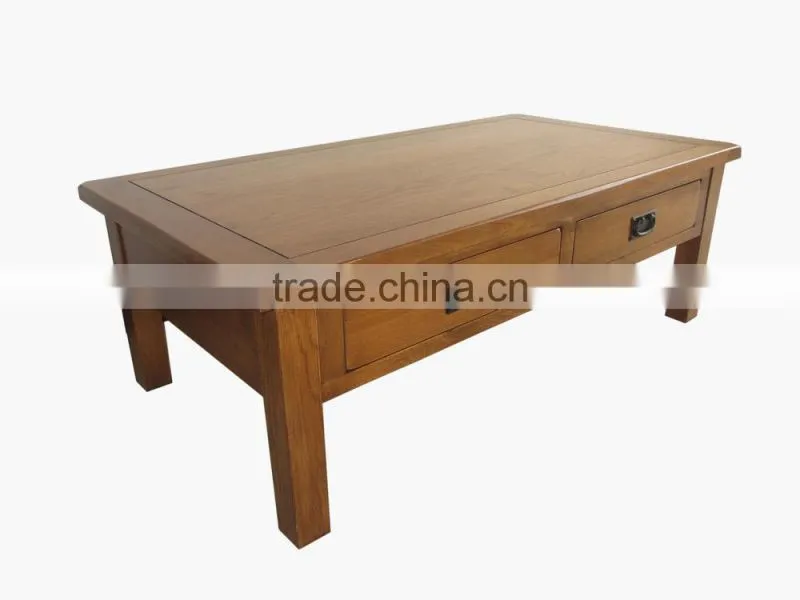 antique furniture 4 drawer coffee table solid wood