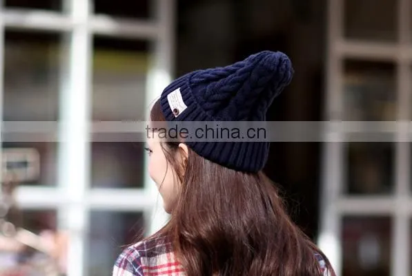 Han edition of autumn winter knitting hat with thick warm bonnet hat