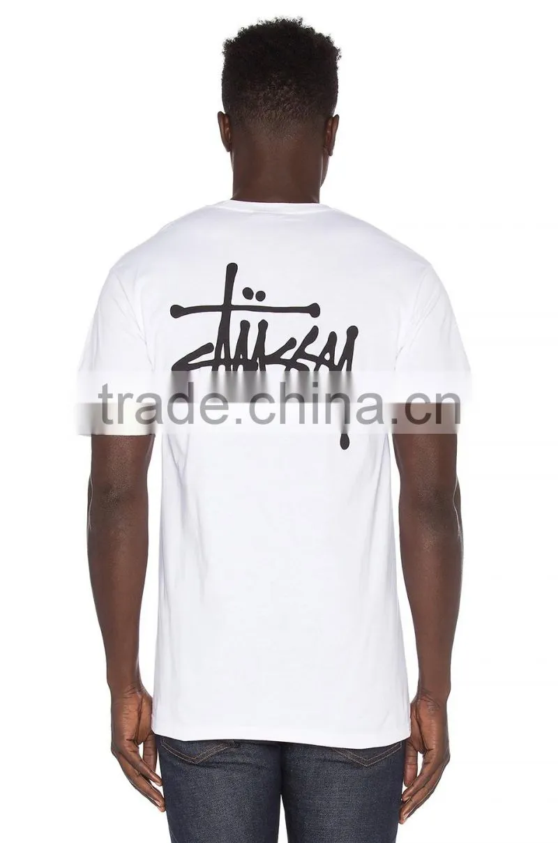 2017 Top Grade Casual Design Style Men's plain T-shirts for printing back