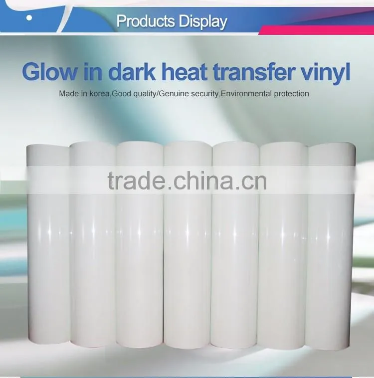 Wholesale clothing heat transfer glow in the dark vinyl roll