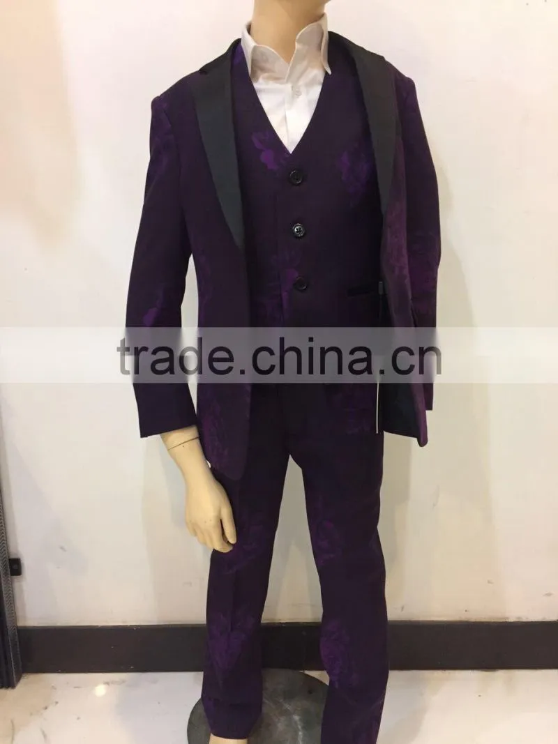2017 new style purple boy suits