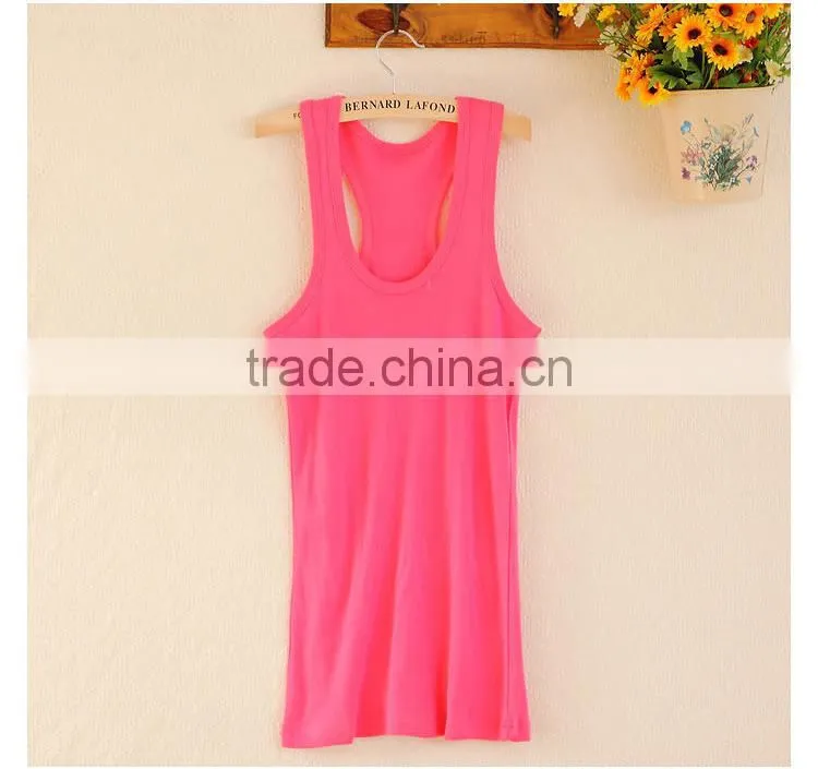 100%Cotton women summer tank top,Lady sexy tank top