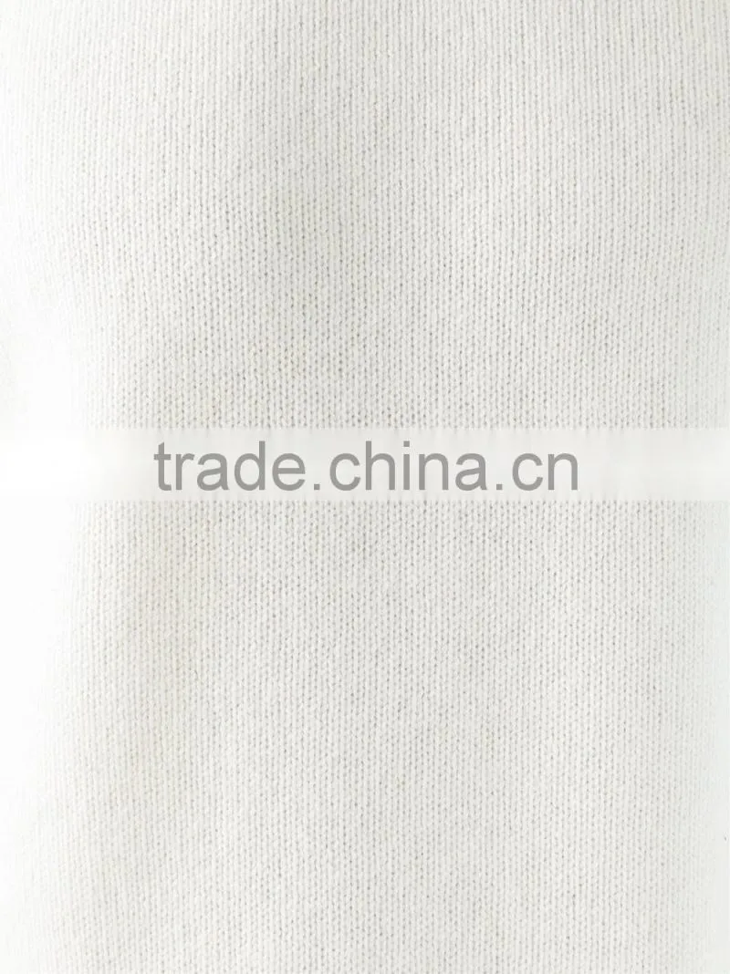 High Quality Cream Roll Neck Jumper Wool Sweater Men