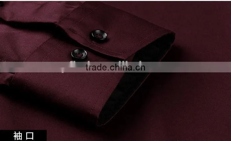 Wholesale fashion slim fit mens long sleeve dress shirts with good quality