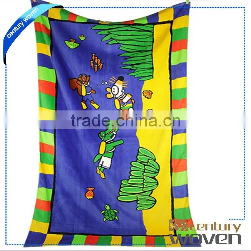 Custom printing beach towel wholesale in China