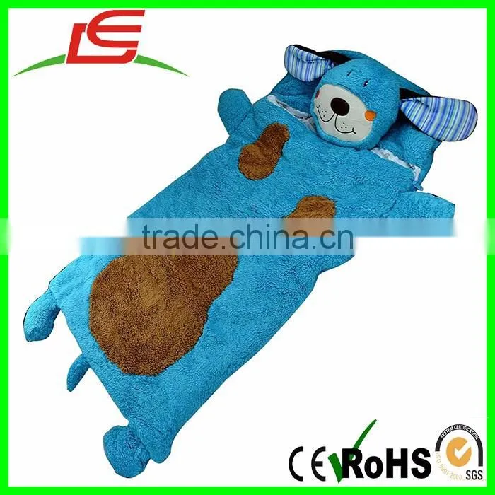 Cuddly Soft Warm Kids Plush Animal Sleeping Bag For Camping Boys Girls
