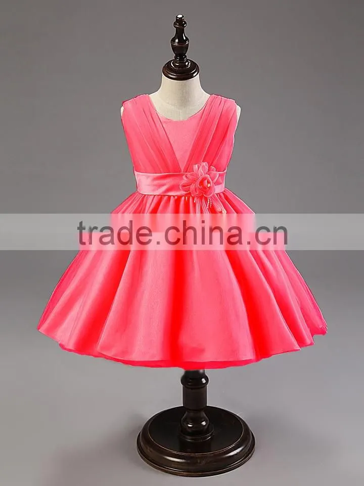 Kids clothes flower dresses for girls party dresses