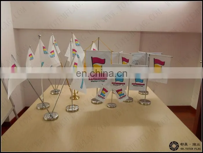 High Quality Table Flag With Metal Stand