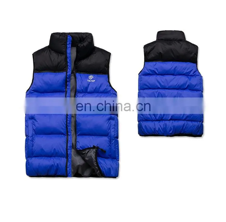 Mens winter warm padded vest jacket