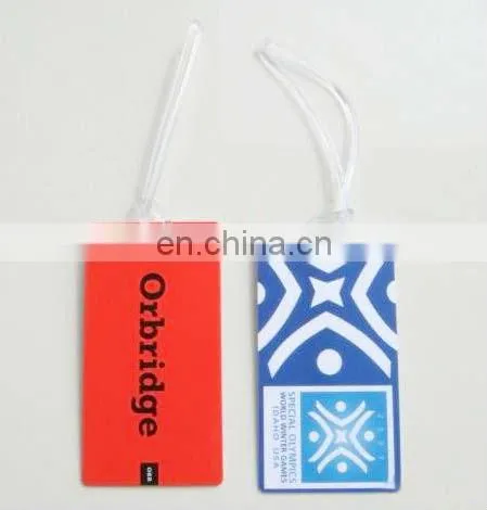 pvc luggage tags
