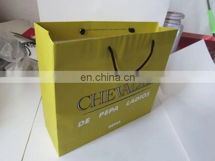 promotional customized printing coated paper gift bags