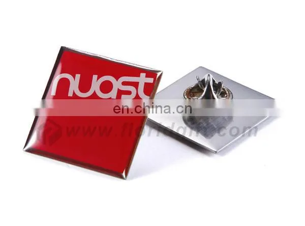 Custom made metal badges/metal pin badge with butterfly clasp