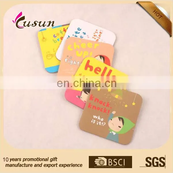 Customize printed slate coaster,China manufacturer cardboard coaster,advertising design coaster