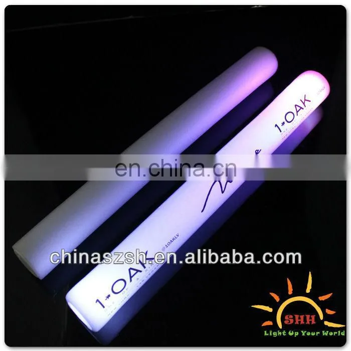 flashlight party led white foam cheering stick with RGB light