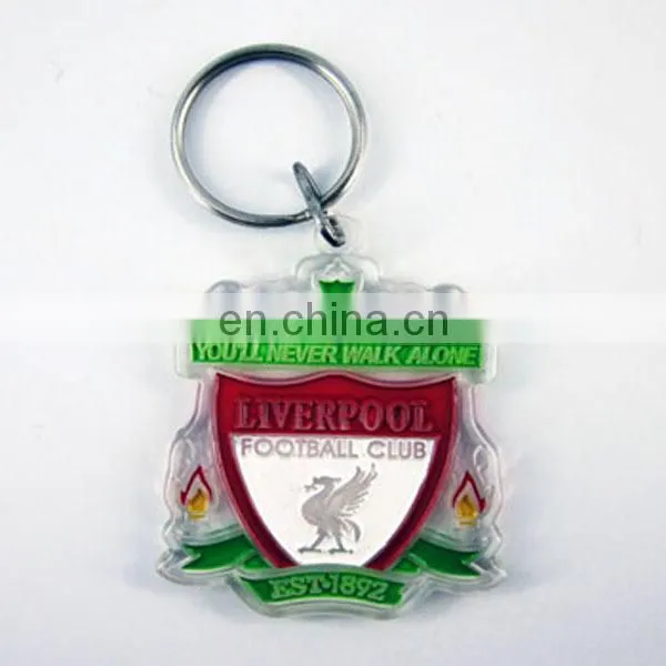 2014New product promotional gift acrylic keychain factory