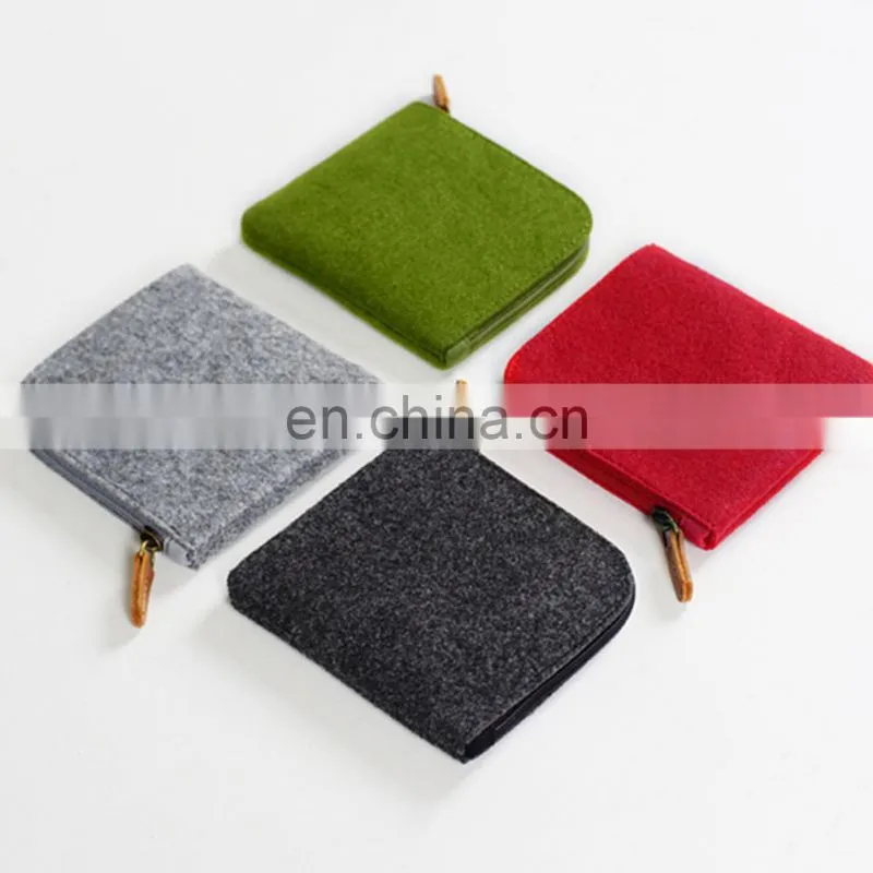 Amazon Hotselling fashion felt coin wallets latest design for women