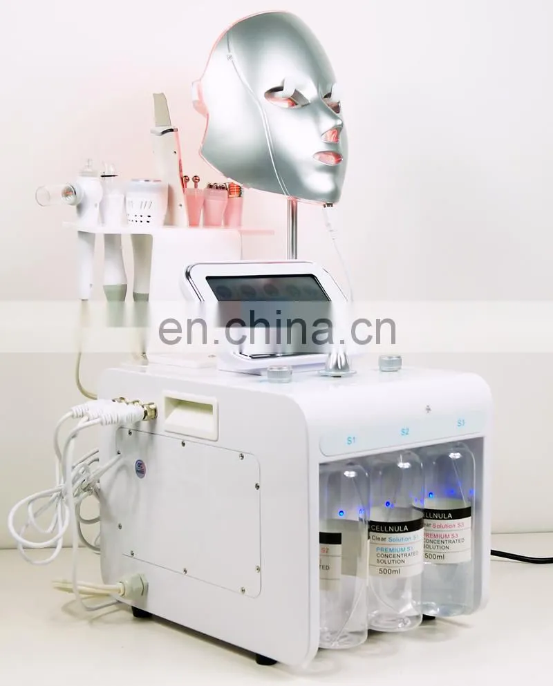 H2O2 8 in 1 Deep Oxygen Spray BIO Lift Scrubber Aqua Peeling Dermabrasion Machine Oxygen Bubble Machine