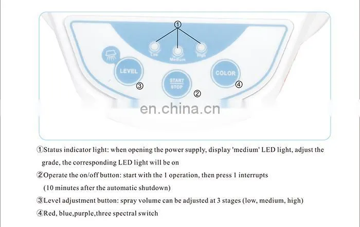 3 in 1 Steamer Blue and Red PDT Hydrogen Oxygen Dome Mask Beauty Machine