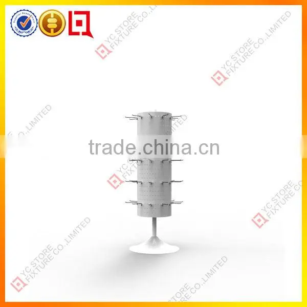 Revolving round accessories display rack