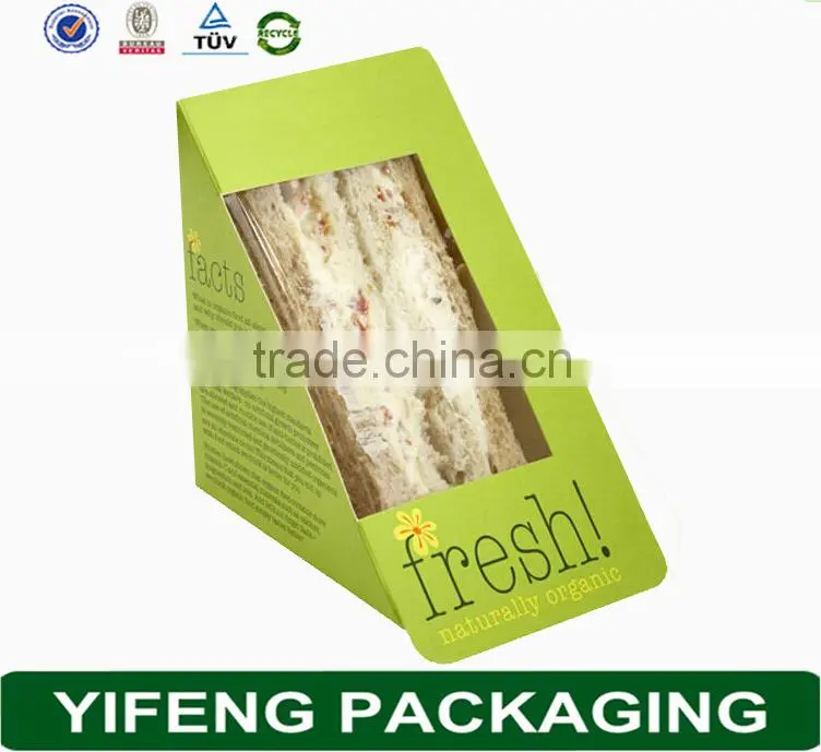 Guangzhou Yifeng sandwich packaging box, custom sandwich wedge
