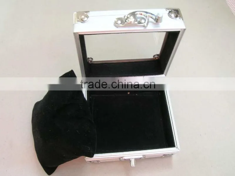 practical and durable aluminum frame display watch case watch display case 30 with code lock
