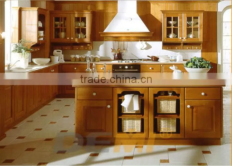 Countryside style kitchen cabinet-wooden kitchen cabinets