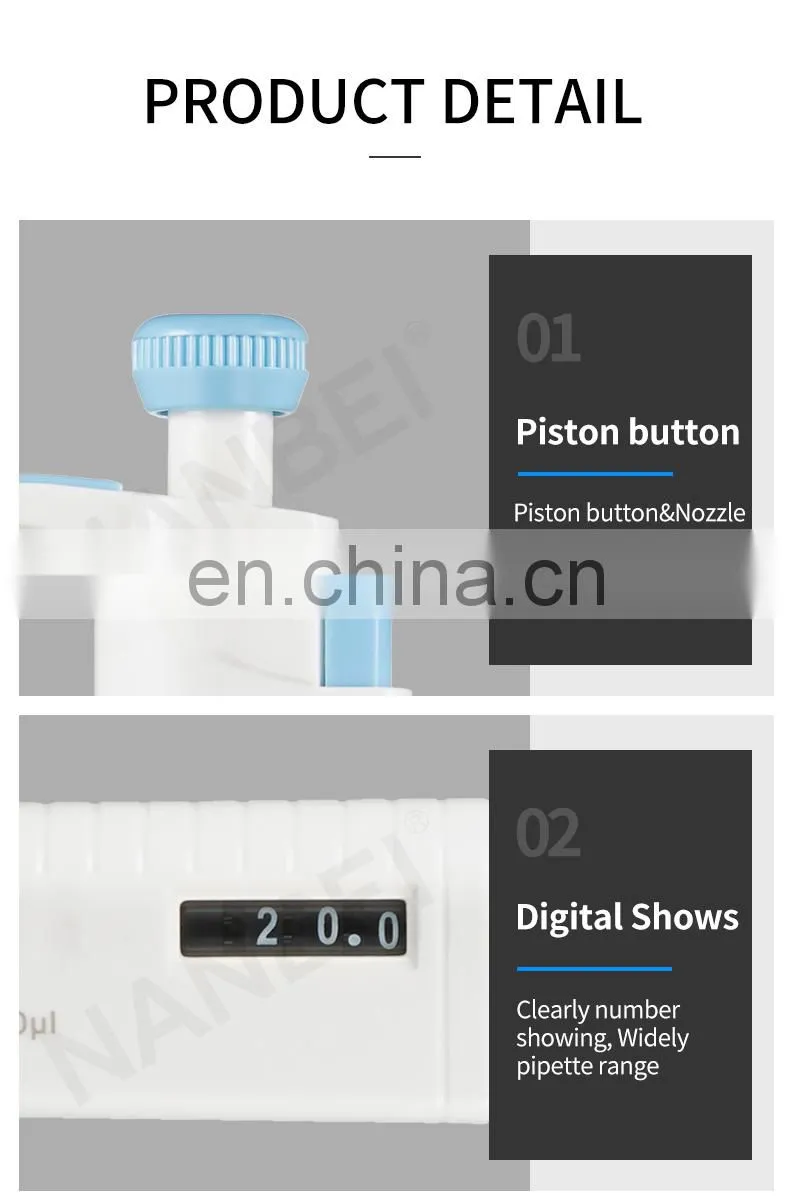 Medical Lab Adjustable and Fixed Volume MicroPette Plus Autoclavable Multichannel Automatic Pipette Price