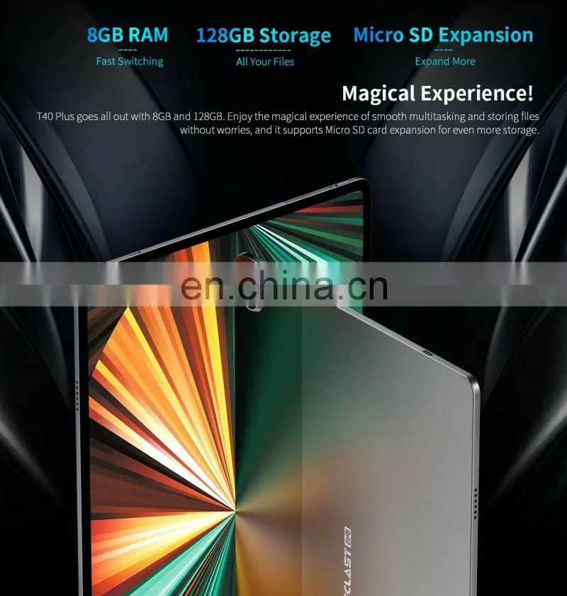 New arrival Teclast T40 Plus 4G Phone Call Tablet PC 10.4 inch 8GB 128GB 6600mAh Battery Android 11 Unisoc T618 Octa Core Tablet
