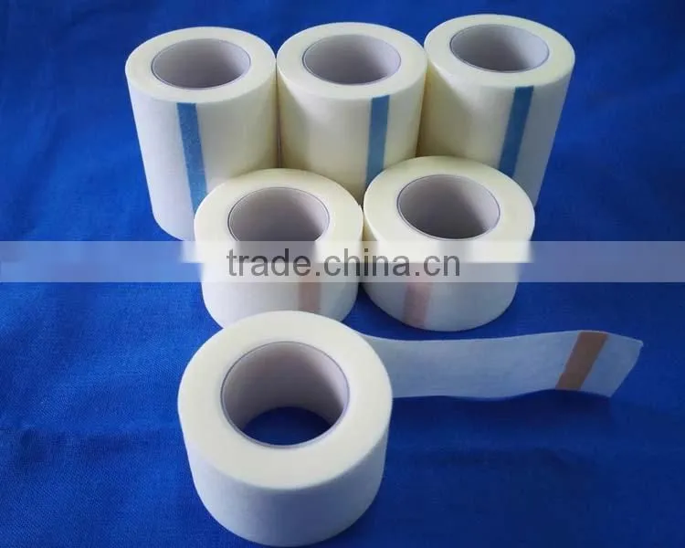 Non-woven paper medical adhesive surgical tape in bulk with CE, FDA certificates