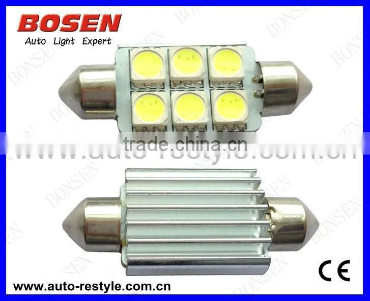 auto led replacement bulb Led festoon C5W bulbs/lamps/lights 36mm 6SMD 5050