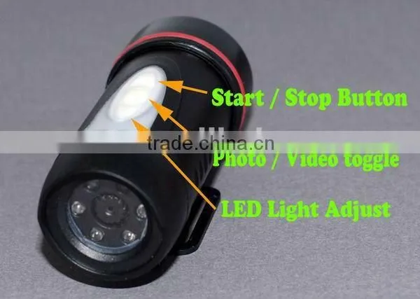 3 meters underwater waterproof dv action camera with PC camera